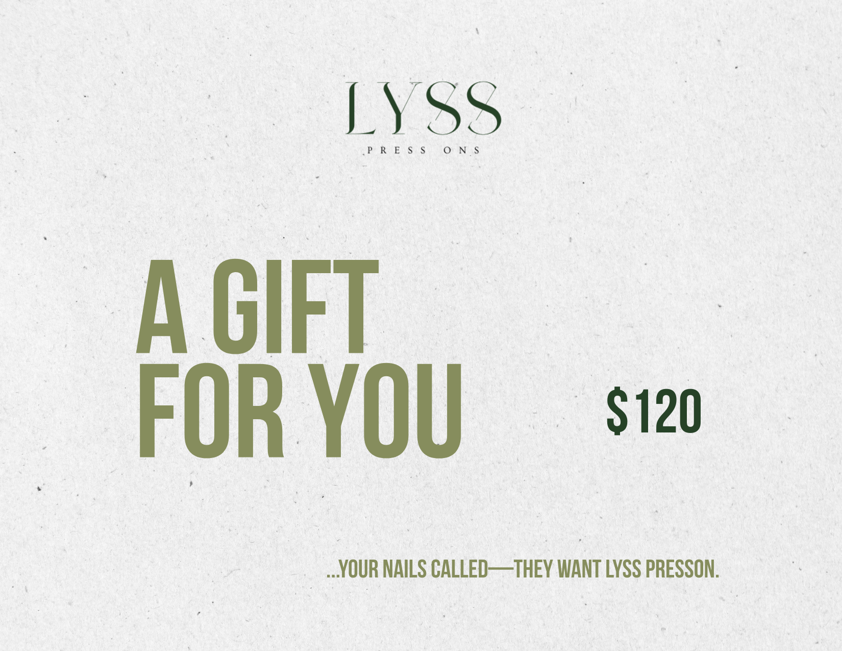 Lyss PressOns Gift Card