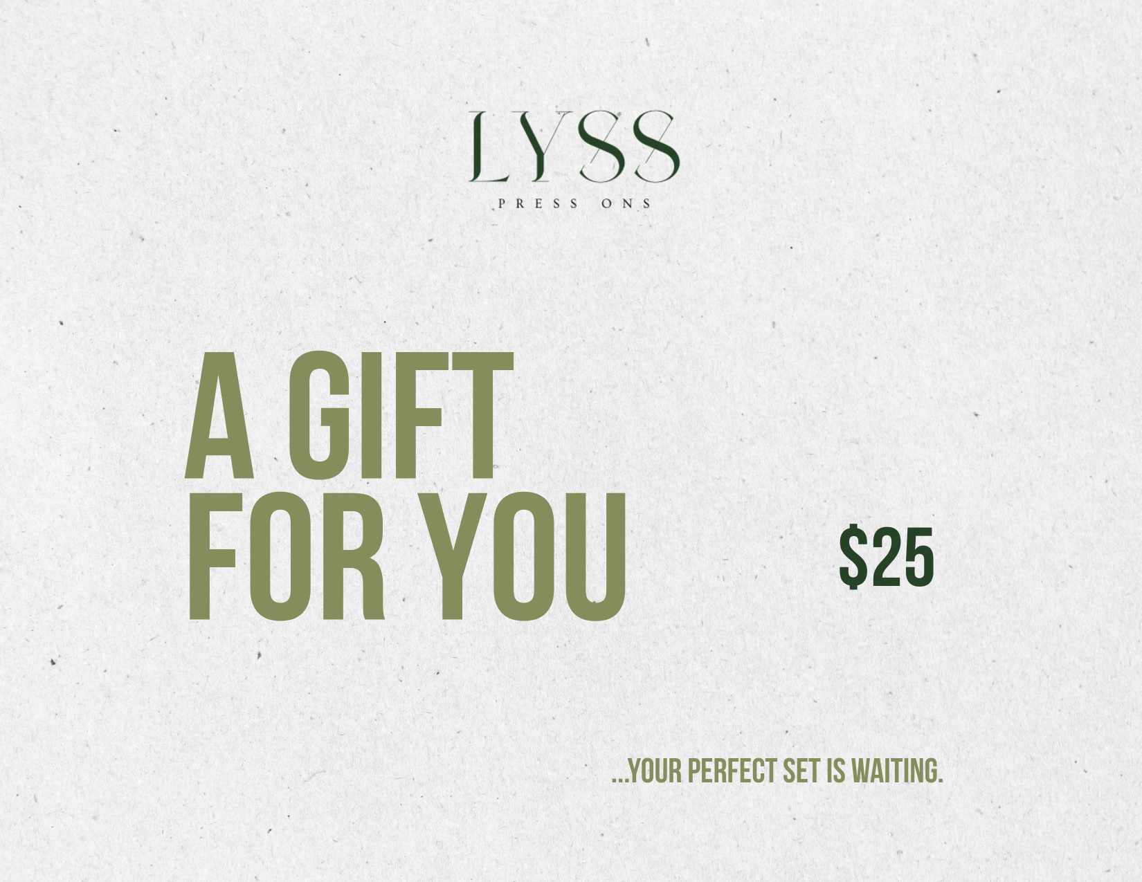 Lyss PressOns Gift Card