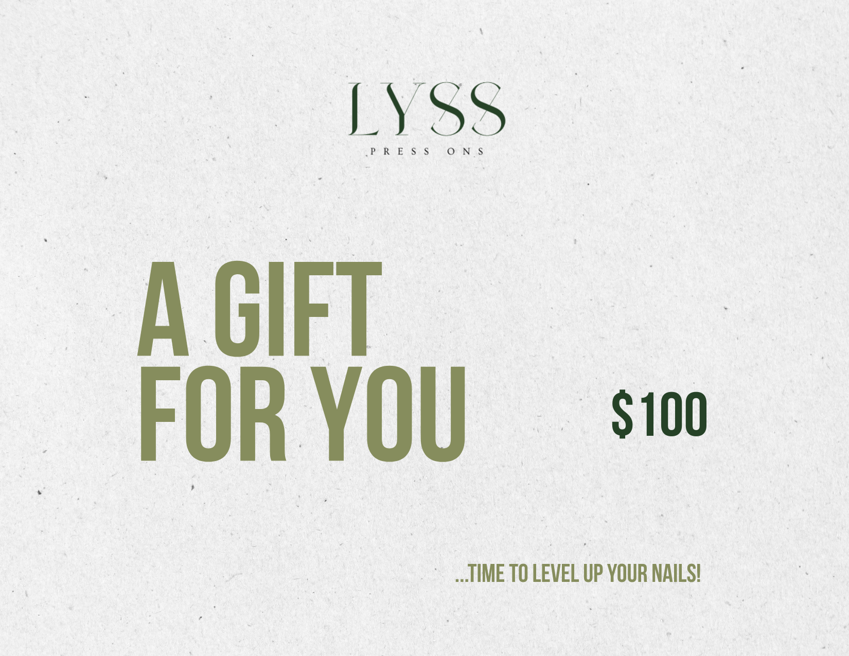 Lyss PressOns Gift Card